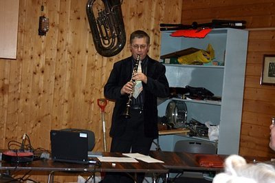 Vegard Hagerup med klarinett. Foto: Marit Mjen