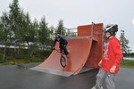 Hkon Ustad p BMX-sykkel