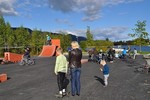 BMX-sykling er i vinden. Flere sykler enn brett.